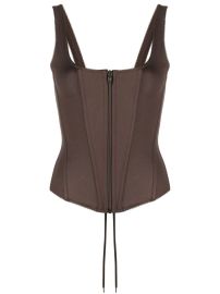 Balenciaga zip-up Corset Top - at Farfetch